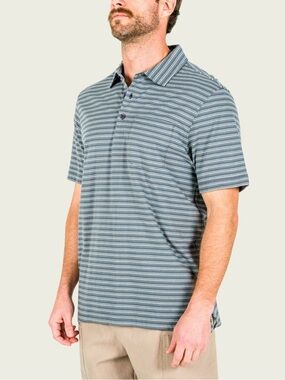 MARSH WEAR Charcoal Pawleys Polo Shirt